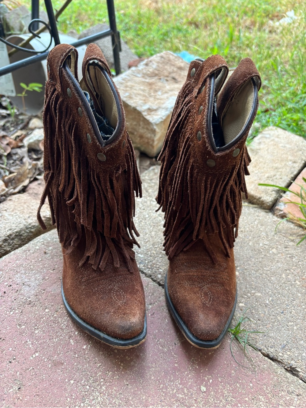 Fringe Western cowgirl boots